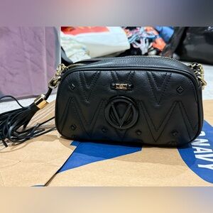 Valentino Black Crossbody Bag with Tassel